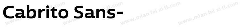 Cabrito Sans字体转换